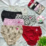 شورت طرح دار زنانه نخ پنبه ای جینی