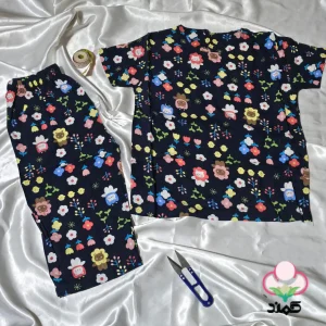 Womens cotton home shirt and shorts