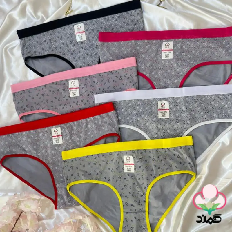 فروش شورت عمده نخ پنبه طرح قلب - سایت کمند